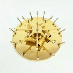 Pamono Mid-Century Floral Murano Glass and Brass Flush Mount by Ernst Palme for Palwa, Germany, 1960s><noscript><img width=