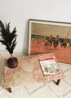 Clearance Pamono Mid-Century Flower Bench in Marble, 1960s