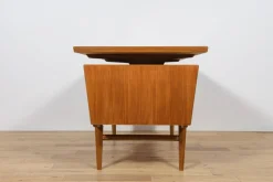 Pamono Mid-Century Freestanding Teak Desk, Denmark, 1960s><noscript><img width=