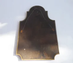 Best Pamono Mid-Century French Arched Gilt Wooden Mirror with Carved Details and Facet Cut Glass, 1960s
