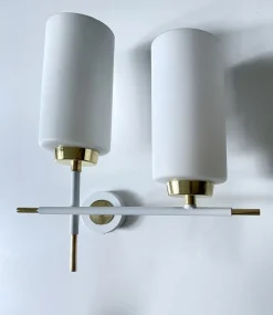 Pamono Mid-Century French Sconces, 1960s, Set of 2><noscript><img width=