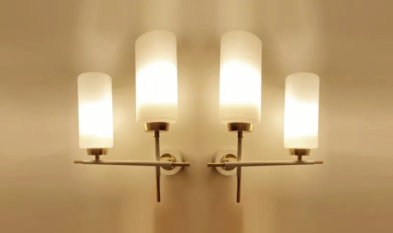 Pamono Mid-Century French Sconces, 1960s, Set of 2> Wall Lights & Sconces