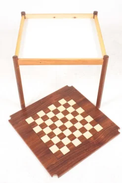 Pamono Mid-Century Game Table in Rosewood by Georg Petersen, 1960s><noscript><img width=