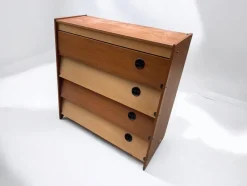 Pamono Mid-Century German Brown and Beige Shoe Cabinet, 1950s><noscript><img width=