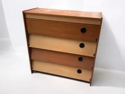 Pamono Mid-Century German Brown and Beige Shoe Cabinet, 1950s><noscript><img width=
