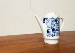 Pamono Mid-Century German Ceramic Tea or Coffee Pot Series Hamburg Form 20 Decor Blumenspiel by Lieselotte Kantner for Melitta, 1960s> Dinnerware Accessories