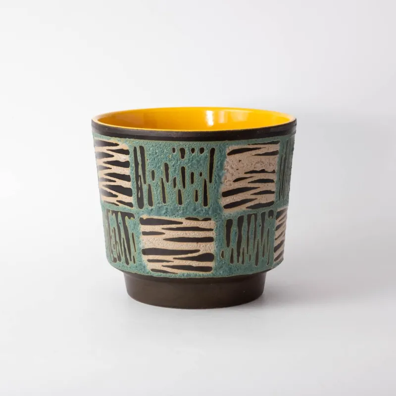 Hot Pamono Mid-Century German Fat Lava Plant Pot from Scheurich, 1970s