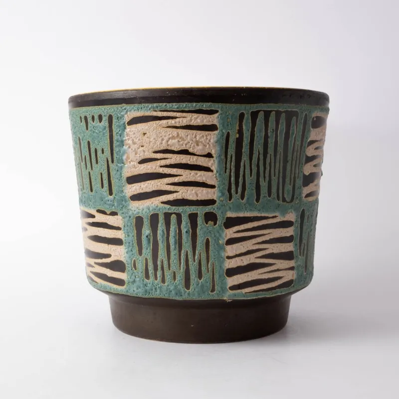 Hot Pamono Mid-Century German Fat Lava Plant Pot from Scheurich, 1970s