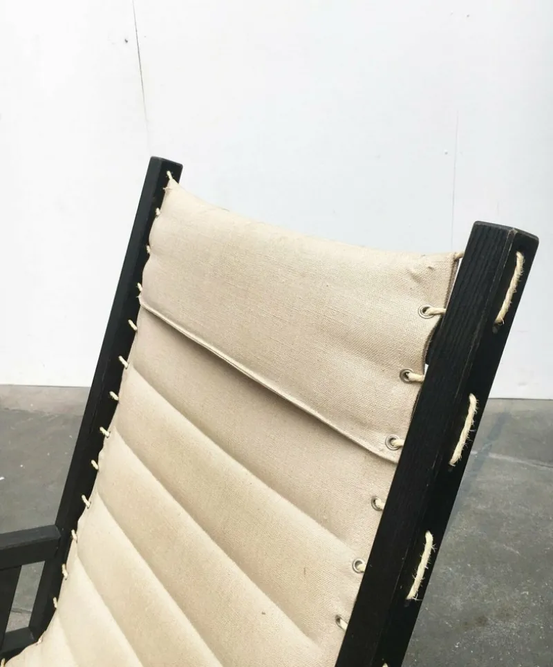 Pamono Mid-Century German Minimalist Safari Rocking Chair from Casala, 1960s> Rocking Chairs