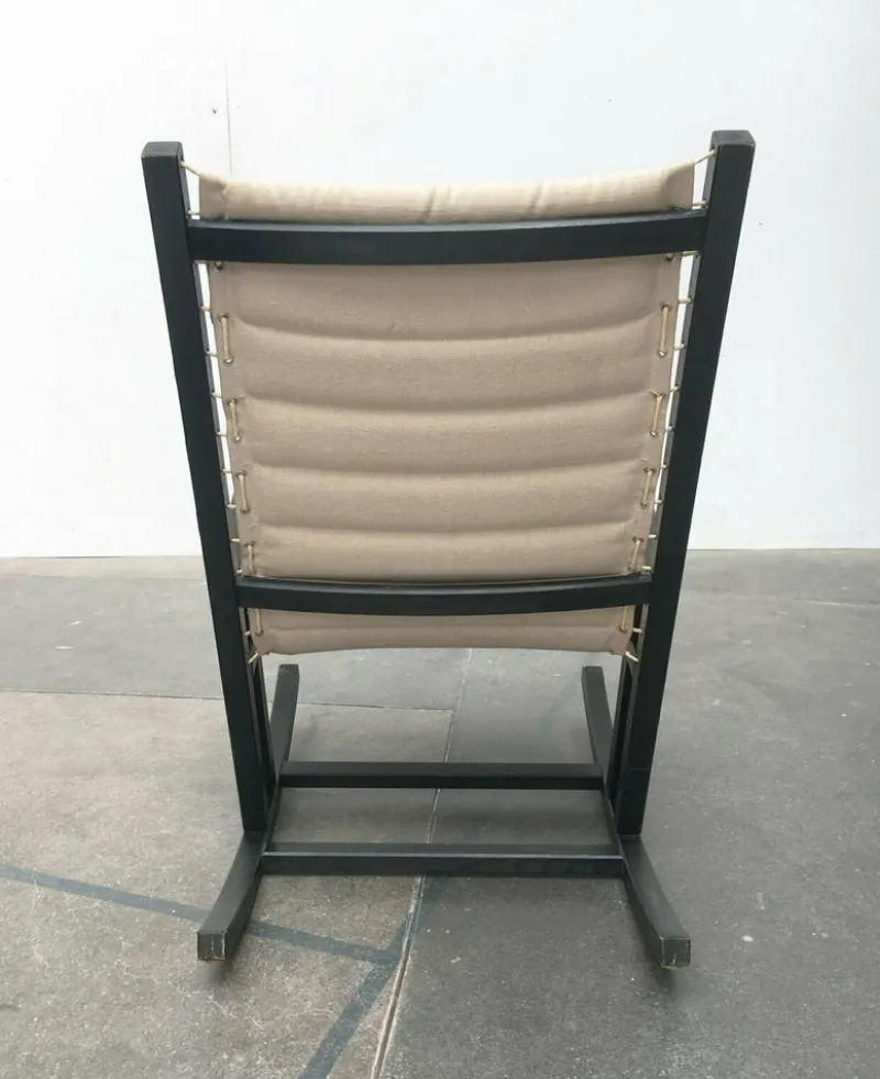 Pamono Mid-Century German Minimalist Safari Rocking Chair from Casala, 1960s> Rocking Chairs