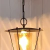 Pamono Mid-Century German Pendant Lamp in Black Metal with Brass Brackets, 1960s> Ceiling Lights