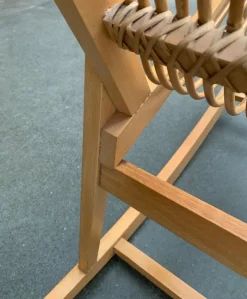 Pamono Mid-Century German Rattan Rocking Chair from Deutschen Werkstätten Hellerau, 1960s><noscript><img width=
