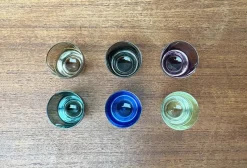 Pamono Mid-Century German Space Age Colorful Shot Glasses from Gral, 1960s, Set of 5><noscript><img width=