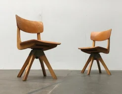 Pamono Mid-Century German Wooden Children Swivel Chair from Casala> Office Chairs