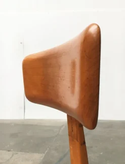 Sale Pamono Mid-Century German Wooden Swivel Chair from Sedus