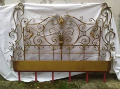 Sale Pamono Mid-Century Gold Wrought Iron Headboard, 1950s