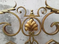 Sale Pamono Mid-Century Gold Wrought Iron Headboard, 1950s