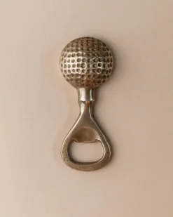 Pamono Mid-Century Golf Ball Bottle Opener in Brass, Italy, 1960s