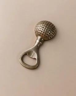 Pamono Mid-Century Golf Ball Bottle Opener in Brass, Italy, 1960s