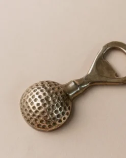 Pamono Mid-Century Golf Ball Bottle Opener in Brass, Italy, 1960s