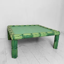 Pamono Mid-Century Green Ceramic Coffee Table by Colin Morrow for Arpex Rome, 1970s><noscript><img width=
