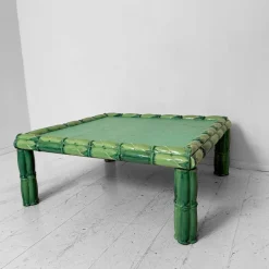 Pamono Mid-Century Green Ceramic Coffee Table by Colin Morrow for Arpex Rome, 1970s><noscript><img width=