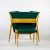 New Pamono Mid-Century Green Console Table with Stool, Set of 2