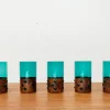 Online Pamono Mid-Century Green Glass & Copper Drinking Glasses by Nanny Still, 1960s, Set of 5