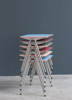 Sale Pamono Mid-Century Industrial Children's Table by Willy Van Der Meeren