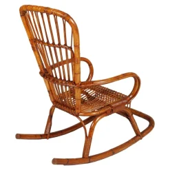 Pamono Mid-Century Italian Bamboo Rocking Chair><noscript><img width=