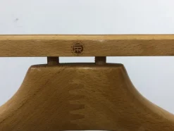 Pamono Mid-Century Italian Beech and Brass Suit Rack from Fratelli Reguitti, 1950s