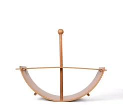 Pamono Mid-Century Italian Beech Plywood Wood Children Rocking Toy Chair, 1970s><noscript><img width=