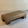 Pamono Mid-Century Italian Brass and Veneer Coffee Table, 1970s> Coffee & Side Tables