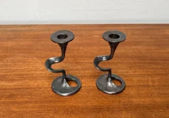 Outlet Pamono Mid-Century Italian Brutalist Amadeus Series Candleholder by Kurt Jesch for Fratelli Tonini, 1960s, Set of 2
