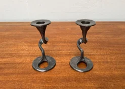 Outlet Pamono Mid-Century Italian Brutalist Amadeus Series Candleholder by Kurt Jesch for Fratelli Tonini, 1960s, Set of 2