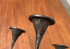 Pamono Mid-Century Italian Brutalist Bronze Amadeus Series Candleholder by Kurt Jesch for Fratelli Tonini