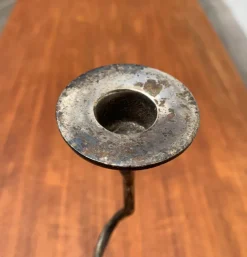 Pamono Mid-Century Italian Brutalist Bronze Amadeus Series Candleholder by Kurt Jesch for Fratelli Tonini