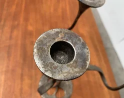 Pamono Mid-Century Italian Brutalist Bronze Amadeus Series Candleholder by Kurt Jesch for Fratelli Tonini