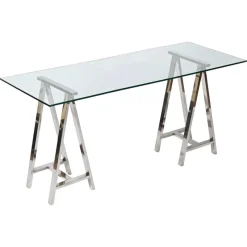Hot Pamono Mid-Century Italian Chromed Steel Trestles after Milo Baughman, 1970s, Set of 2
