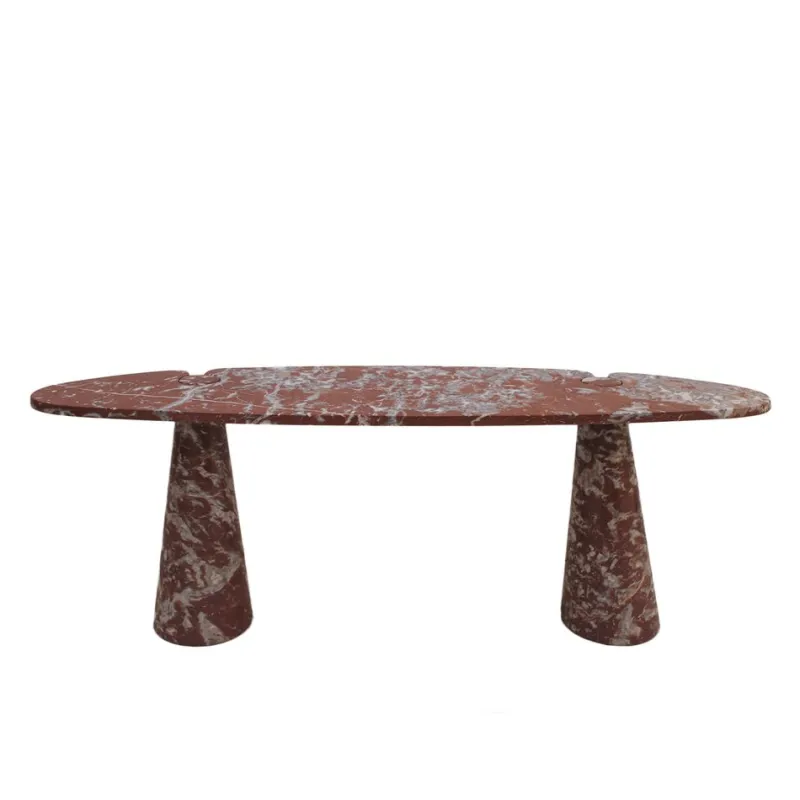 Online Pamono Mid-Century Italian Console Table in Red Marble by Angelo Mangiarotti for Skipper, 1970s