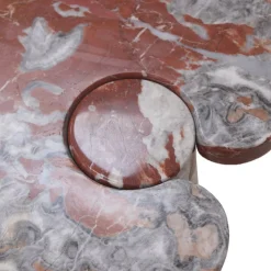 Online Pamono Mid-Century Italian Console Table in Red Marble by Angelo Mangiarotti for Skipper, 1970s