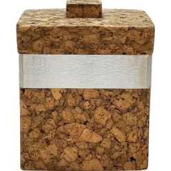 Pamono Mid-Century Italian Cork and Aluminum Ice Bucket with Cork Top, 1970s> Ice Buckets & Wine Coolers