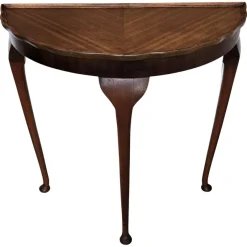 Best Pamono Mid-Century Italian Demi-Lune Console Side Table in Wood, 1960s