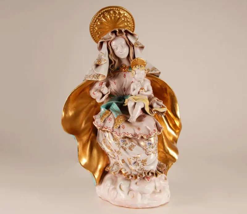 Online Pamono Mid-Century Italian Madonna & Child Sculpture by Eugenio Pattarino, 1960s
