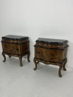 Sale Pamono Mid-Century Italian Marble Top Nightstands, 1950s, Set of 2