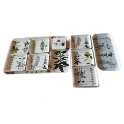 Online Pamono Mid-Century Italian Melamine Tray Set from Mebel, Set of 17