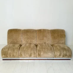 Online Pamono Mid-Century Italian Modular Sofa in Beige Corduroy, 1970s, Set of 5