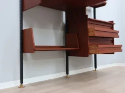 Sale Pamono Mid-Century Italian Modular Wall Unit with Folding Desk, 1950s