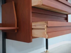 Sale Pamono Mid-Century Italian Modular Wall Unit with Folding Desk, 1950s