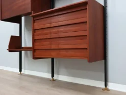 Sale Pamono Mid-Century Italian Modular Wall Unit with Folding Desk, 1950s